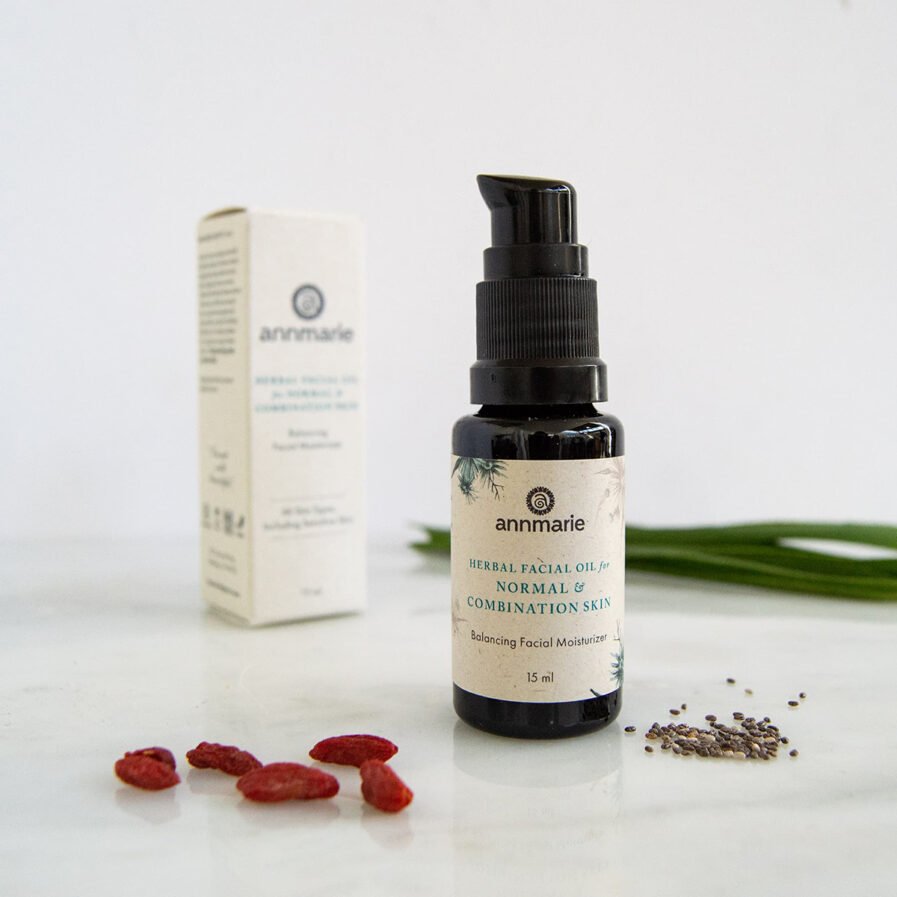Shop Annmarie Herbal Facial Oil for Normal & Combination Skin, a balncing facial moisturize to soothe and soften skin.