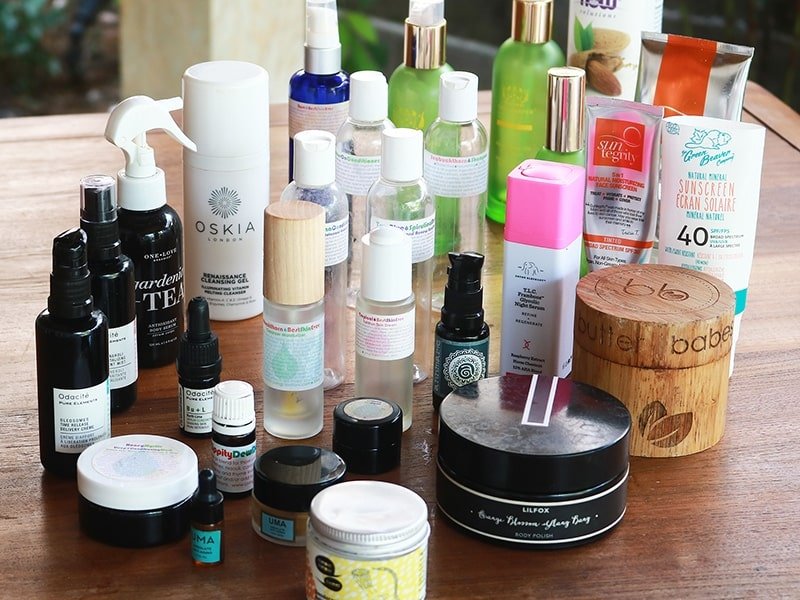 A review of natural skincare and haircare products I used up over the past year. Review features products from Living Libations, Tata Harper, Drunk Elephant, Suntegrity, One Love Organics, Oskia, Annmarie Skin Care.