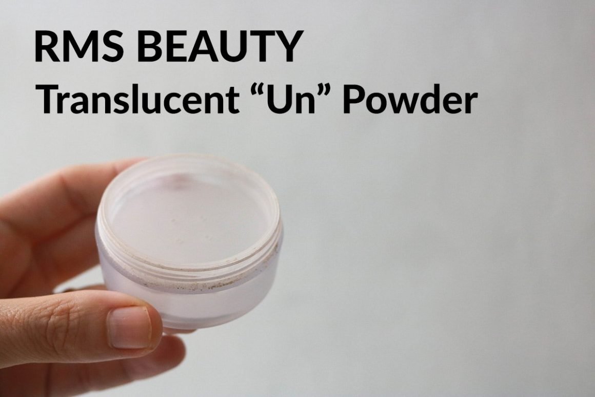 RMS Beauty Un Powder review, translucent matte setting powder