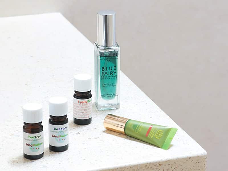 How to stop picking pimples featuring spot treatments from Living Libations, Tata Harper, VERDURA naturalternatives.