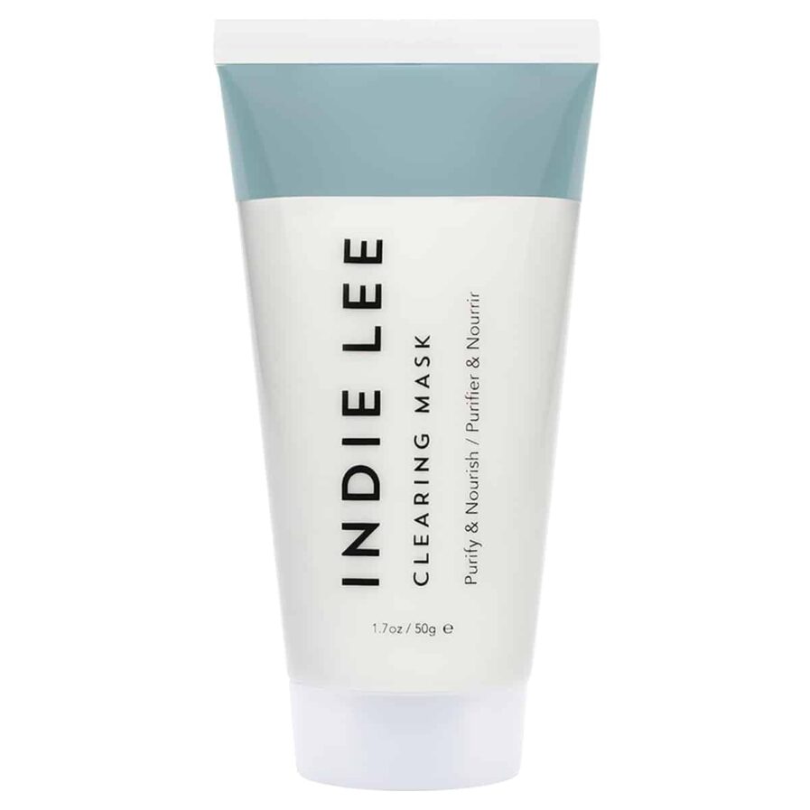 Indie Lee Clearing Mask is a gentle clay mask that exfoliates and nourishes the skin revealing brighter, clearer skin.