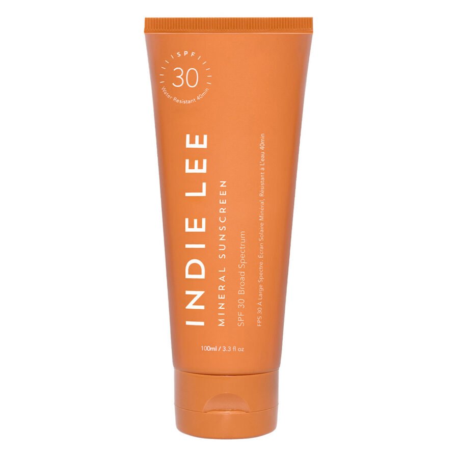 Shop Indie Lee Mineral Sunscreen SPF 30, unscented, water-resistant, great for the whole family.