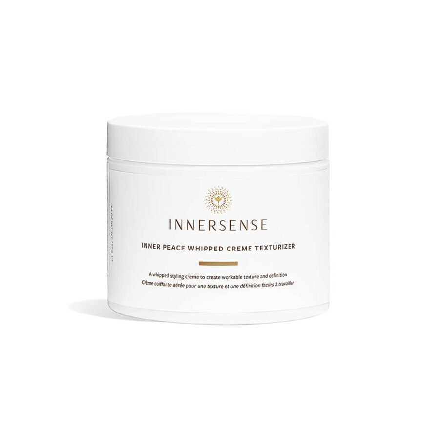 Innersense Inner Peace Whipped Creme Texturizer is a moisturizing hair styling creme for added definition and hold.