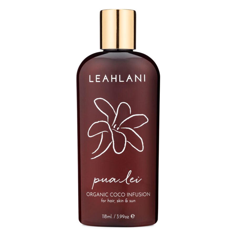 Shop Leahlani Pua Lei Coco Infusion, a tropical floral moisturizing oil for skin, hair and body.