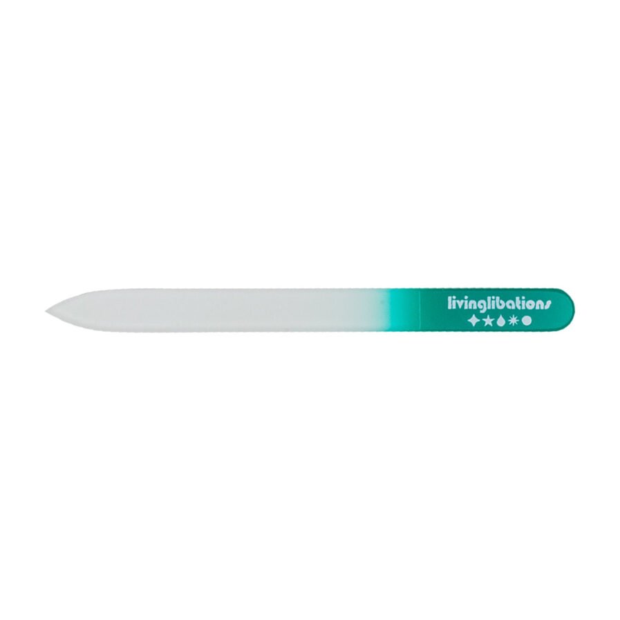 Shop Living Libations Crystal Nail File at Inspire Beauty, a long lasting tempered glass nail file for the ultimate manicure.