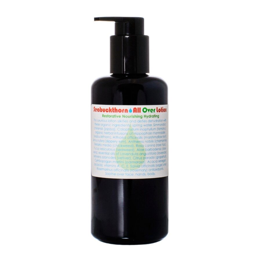 Shop Living Libations Seabuckthorn All Over Lotion, a silky lightweight body and face lotion for smooth, soft skin.