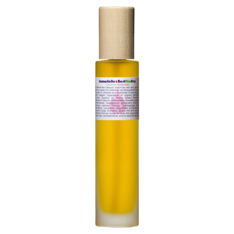 Buy Living Libations Immortelle Best Skin Ever, a balancing cleansing oil for clear skin.