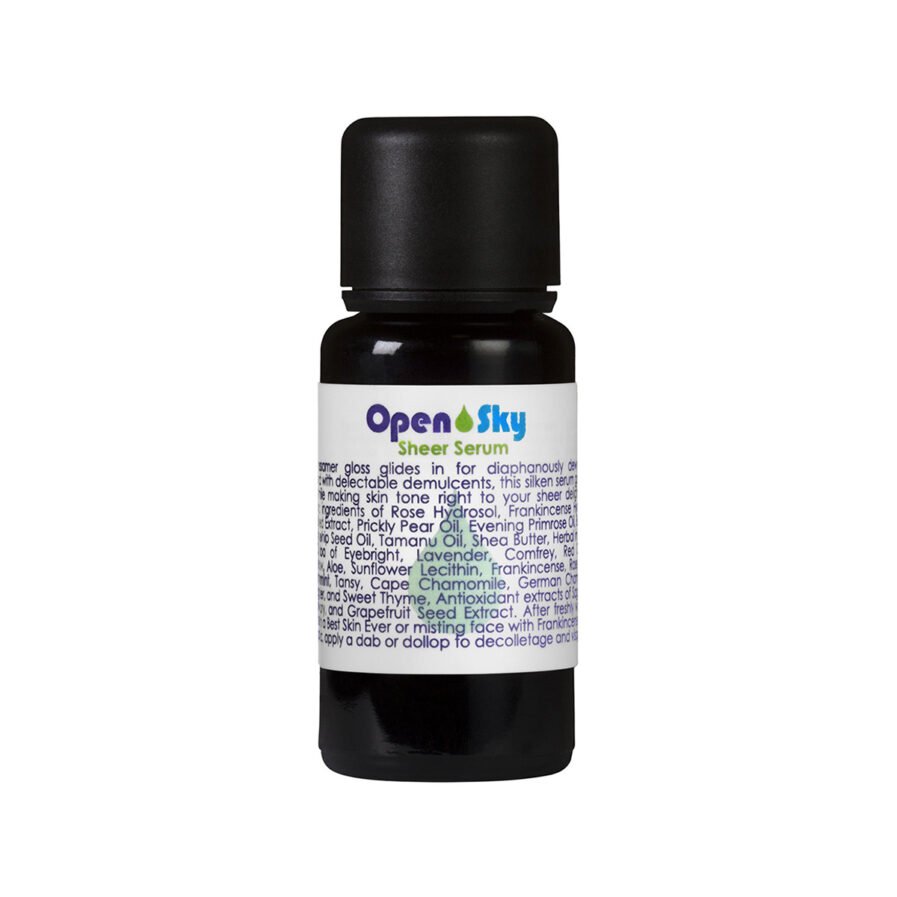 Living Libations Open Sky Sheer Serum is a hydrating and moisturizing facial serum for softer, smoother skin.