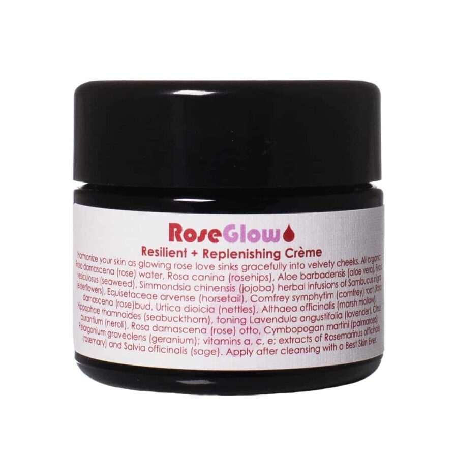 Living Libations Rose Glow Creme is a lightweight face moisturizer that hydrates and soften the skin easing fine lines and texture