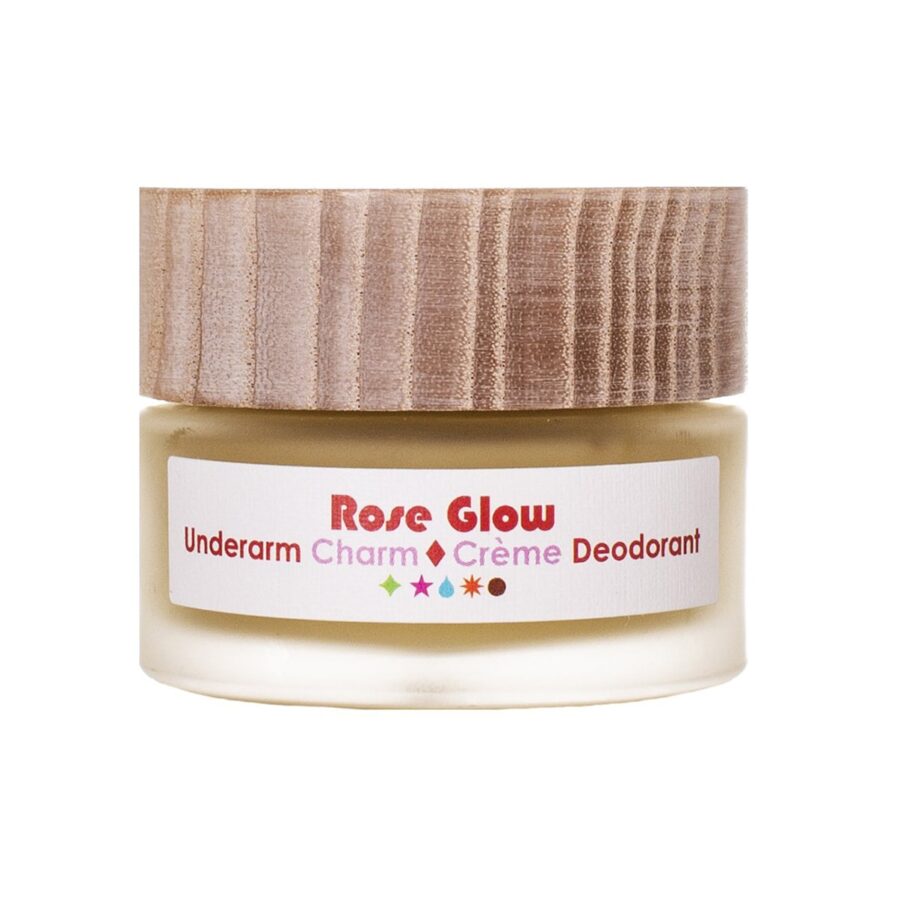 Shop Living Libations Rose Glow Underarm Charm Creme Deordorant, a natural deodorant that transforms perspiration into perfume.