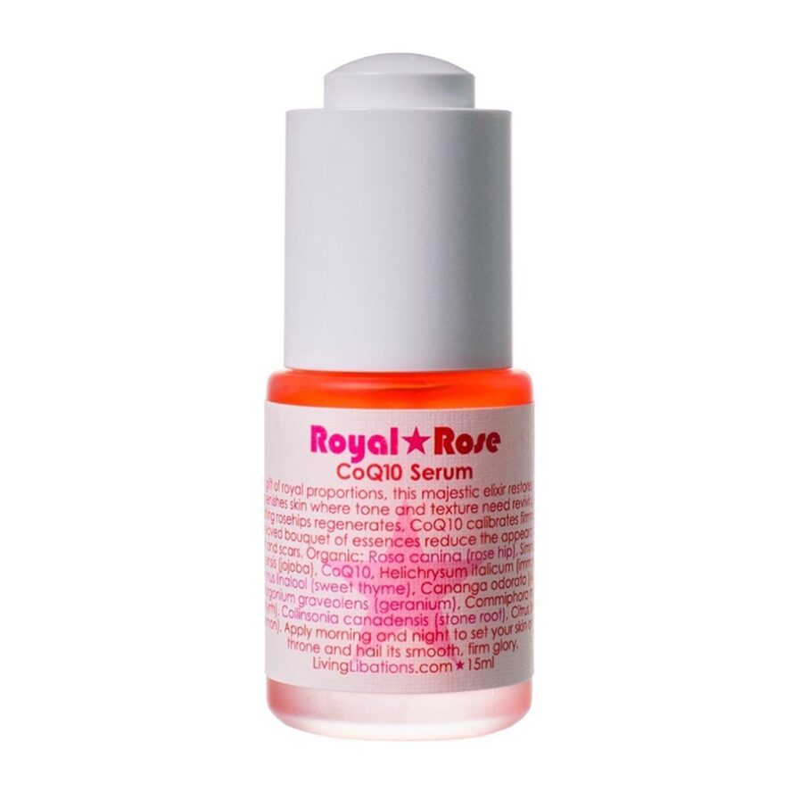 Shop Living Libations Royal Rose CoQ10 Serum to soften lines and wrinkles and rejuvenate skin.