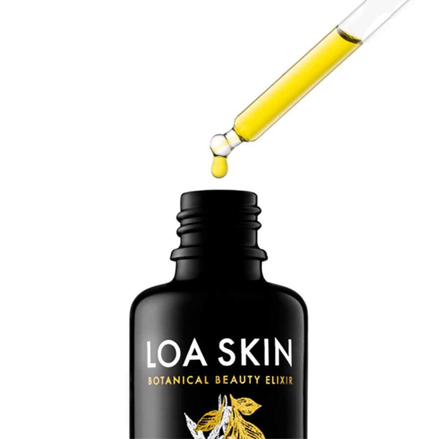 Loa Skin Botanical Beauty Elixir is a nourishing treatment oil for inflamed and broken out skin.