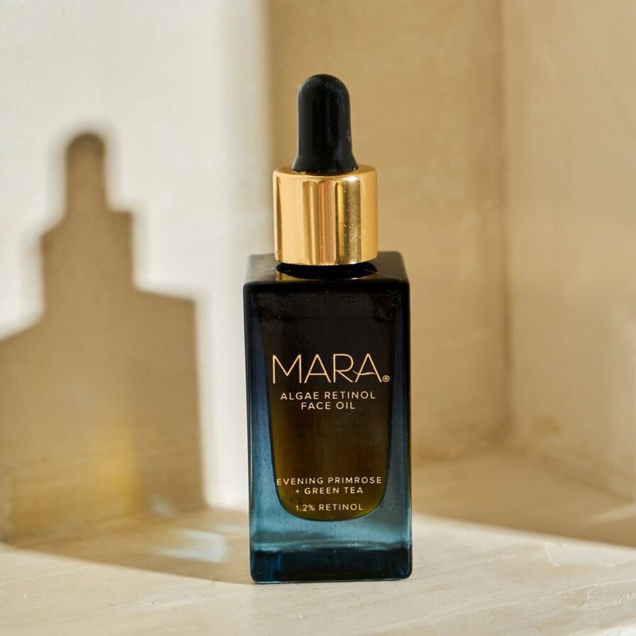 MARA Retinol Face Oil is an overnight treatment serum that helps soften the signs of aging and keep skin clear.