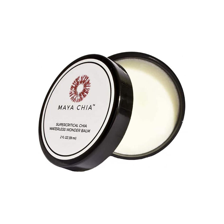 Shop Maya Chia Supercritical Chia Waterless Wonder Balm at Inspire Beauty, a rich body balm moisture treatment to relieve dry skin.