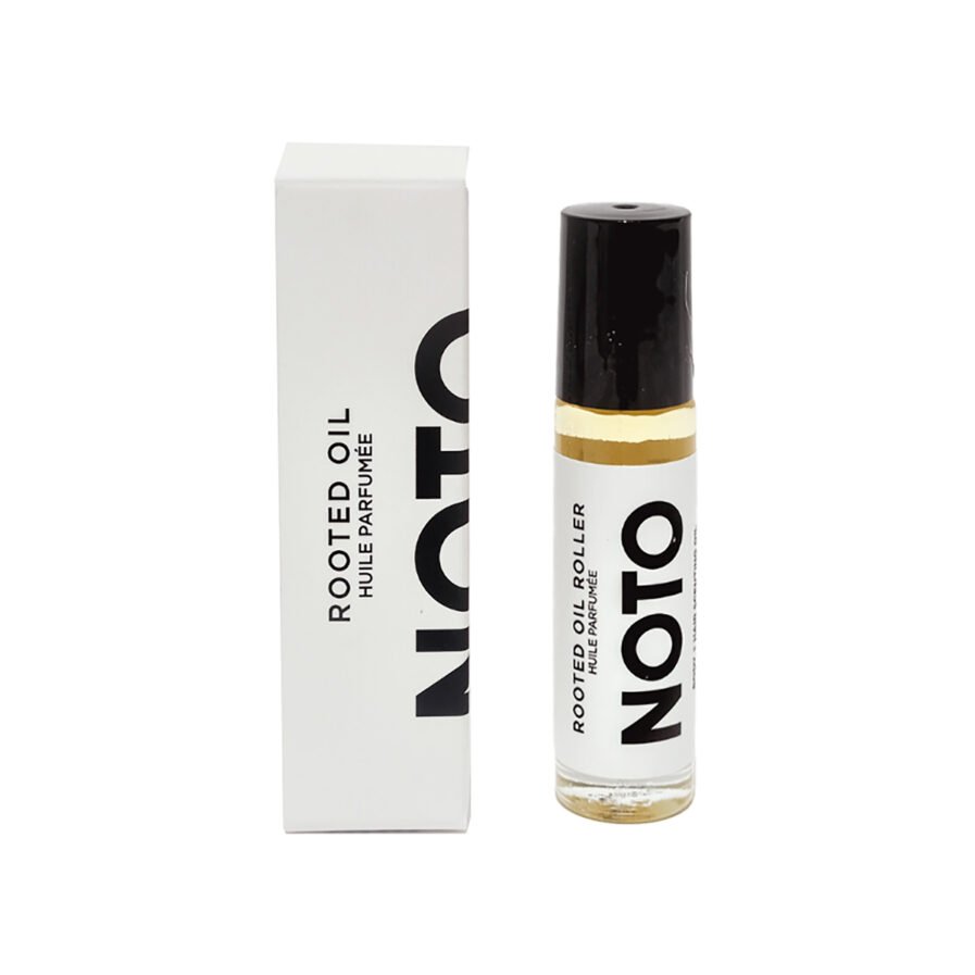 NOTO Botanics Rooted Oil Roller is a sultry palo santo hair and skin perfume oil.