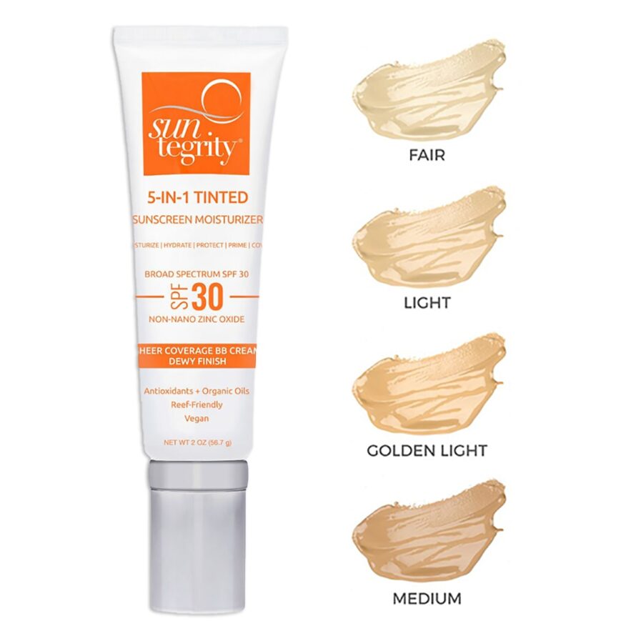 Suntegrity 5in1 Natural Moisturizing Tinted Face Sunscreen SPF30 (Swatches of all shades)