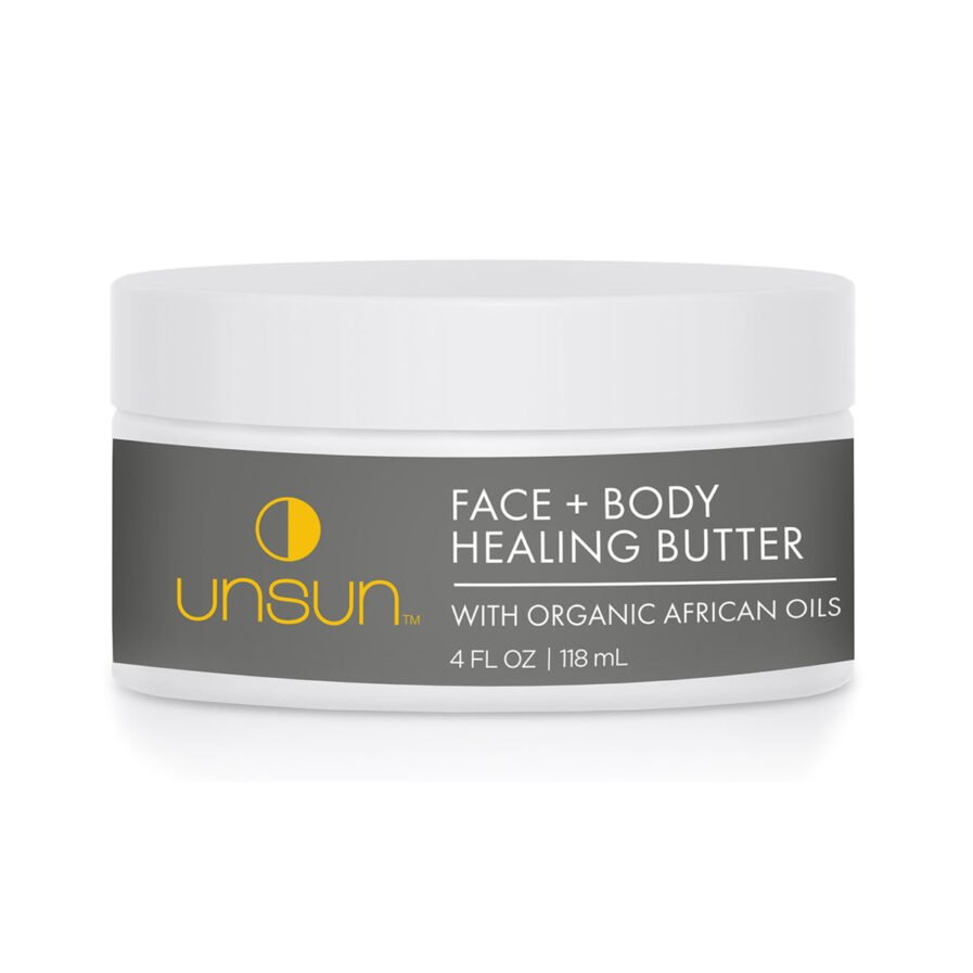 Shop Unsun Cosmetics Face and Body Healing Butter, an ultra moisturizing body butter for after sun and dry skin.